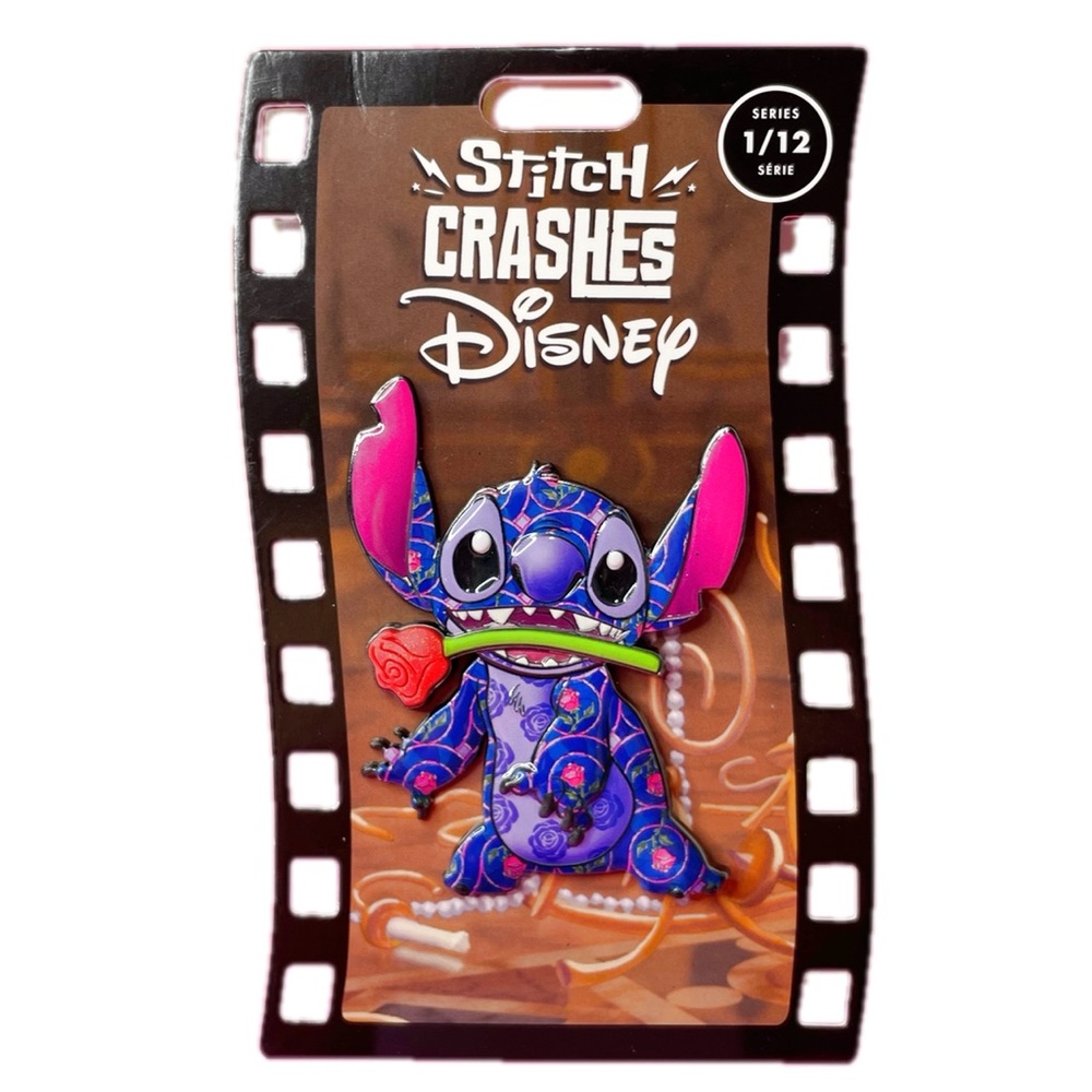 Disney Stitch Crashes Disney Pin – Beauty and the Beast.